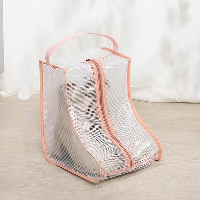 Portable Women Tall/Short Boots Storage Bags - 2 Packs Waterproof Tall/Short Boot Carry Bag for Travel and Daily Use