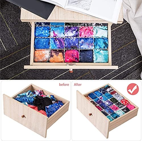 40Pcs Drawer Dividers, Adjustable Drawer Organizer for Socks, Underwear, Makeup, Can Help Tidy Kitchen, Bedroom, Dresser