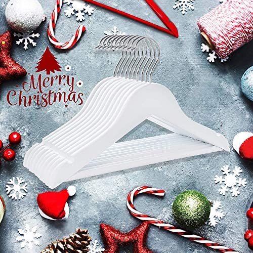 Lotus Wooden Hangers, Solid Wood Shirt, Dress, Coat, Skirt, Scarf Hangers, With Glossy Finish, 360 Degree Swivel Hook, S