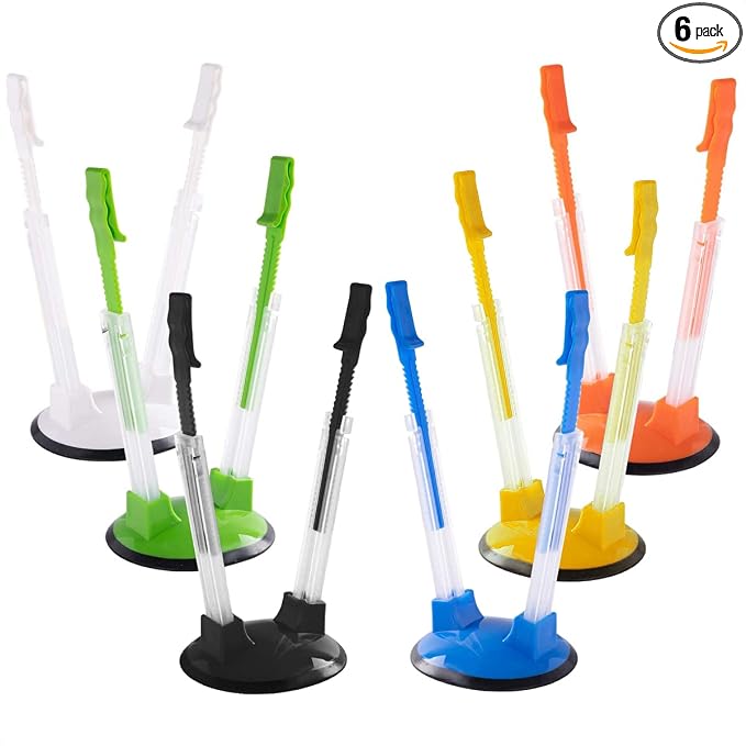 Baggy Rack Stands, 6 Pack, Adjustable Hands Free Clips for Food Storage Bags Plastic Freezer Bags, Bag Holders