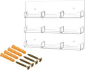 Marketing Holders Wall Business Card Holder with Hanging Hardware for 3.5" x 2" Gift or Appointment Cards Medical Dental Corporate Offices Community Centers 9 Pockets Clear Acrylic 1 Piece Durable