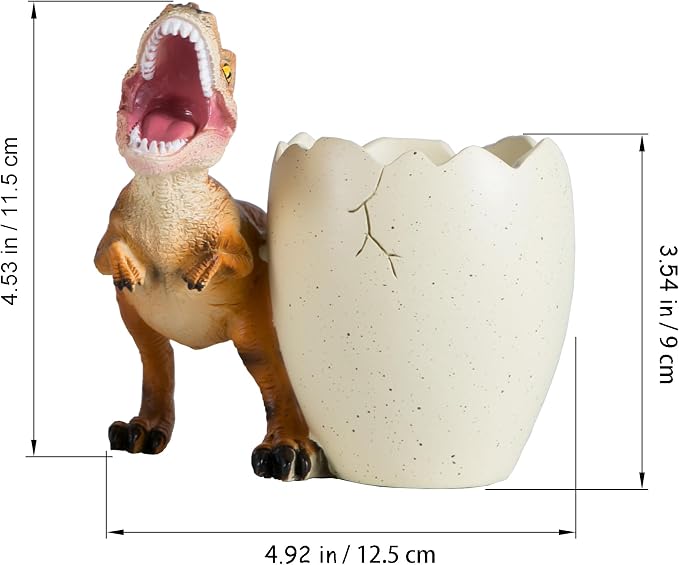 Dinosaur Pen Holder & Pencil Holder for Desk, T-Rex Desk Accessories Jurassic Park Office School Supplies, Dino Toothbrush Holder, Idea Gifts for Adults Kids Women Men