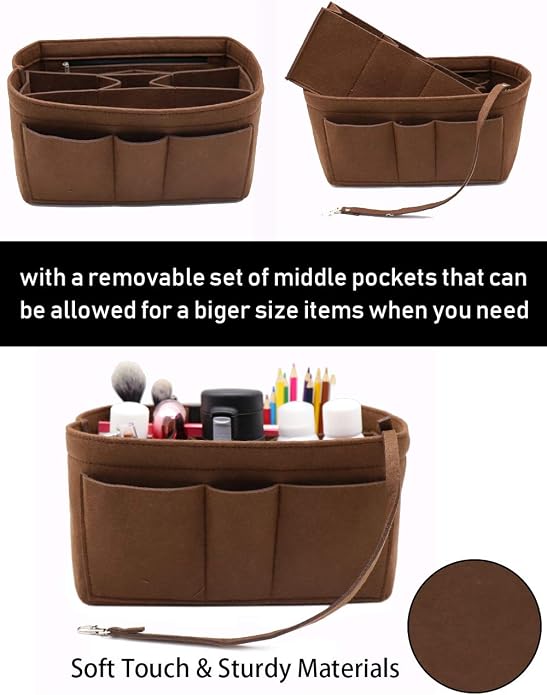 LEXSION Felt Insert Bag Organizer Bag In Bag For Handbag Purse Organizer Fits Speedy Neverful