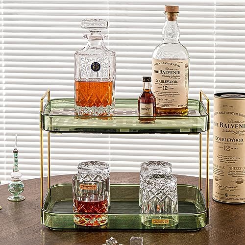 Coffee Bar Accessories, Station Organizers,Large Capacity Storage with Drain Board,Whisky Tray,Mug Tea Cup Holder Coffee