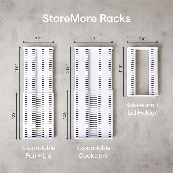 YouCopia StoreMore Bakeware Rack, Adjustable Dividers, Baking Pan Organizer