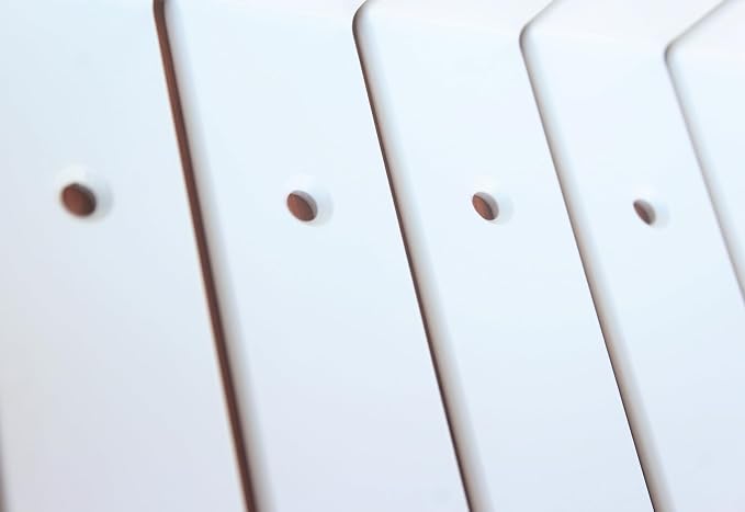 6 Pack - L 8" x H 6" x W1.5, 5mm Thick White L Shelf Bracket, Iron Shelf Brackets, Metal Shelf Brackets, Floating Shelf, Shelf Supports with Screws