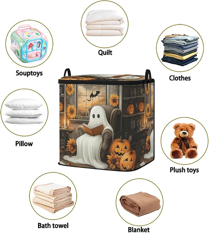 2pcs blanket storage bag for under bed,closet organizers 95L | clothing sweater sheet bedding comforter duvet quilt pillow toy storage bags with lids,dorm room essentials for containers
