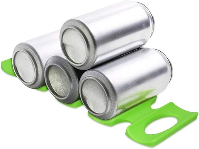 kwmobile Bottle Stacking Mat - Refrigerator Organizer to Stack Bottles, Cans, Beer, Soda - Non-Slip Holder Rack