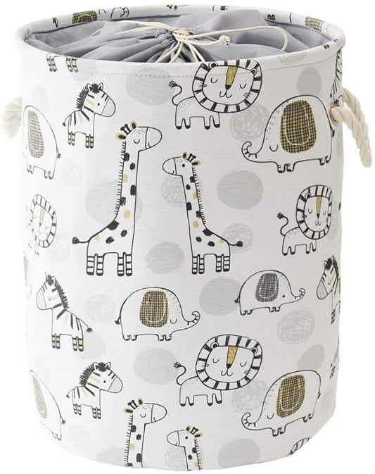 Baby Hamper Kids Laundry Basket Nursery Hamper Stuff animal Organizer,Toy Baskets Corner Stuffed Animal Storage Basket Kids Storage Basket Safari Nursery Decor Clothes Hamper for Boys, Giraffe
