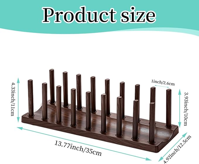 Berglander Dish Rack 14", Adjustable Vertical Plate & Lid Organizer for Kitchen Cabinet or Countertop, Drying Stand for Dishes, Cutting Boards, Pot Lids, Food Container Lids, Cups, Bakeware & Books