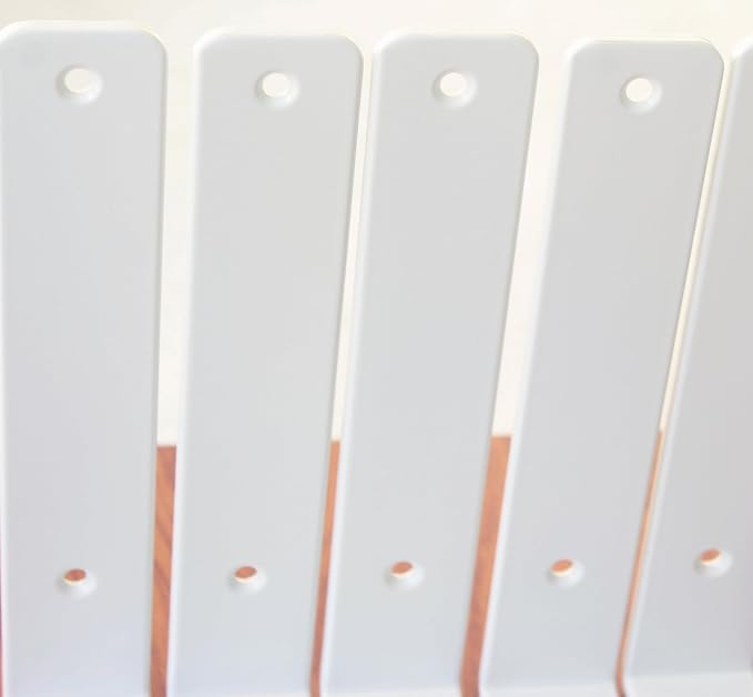 12 Pack - L 12" x H 8" x W1.5, 5mm Thick White L Shelf Bracket, Iron Shelf Brackets, Metal Shelf Brackets, Floating Shelf, Shelf Supports with Screws