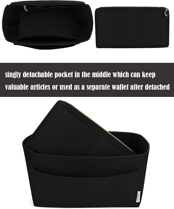 LEXSION Felt Insert Bag Organizer Bag In Bag For Handbag Purse Organizer Fits Speedy Neverful