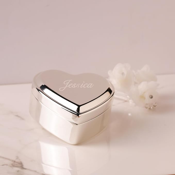 Cherished Moments Personalized Heart Jewelry Box with Name