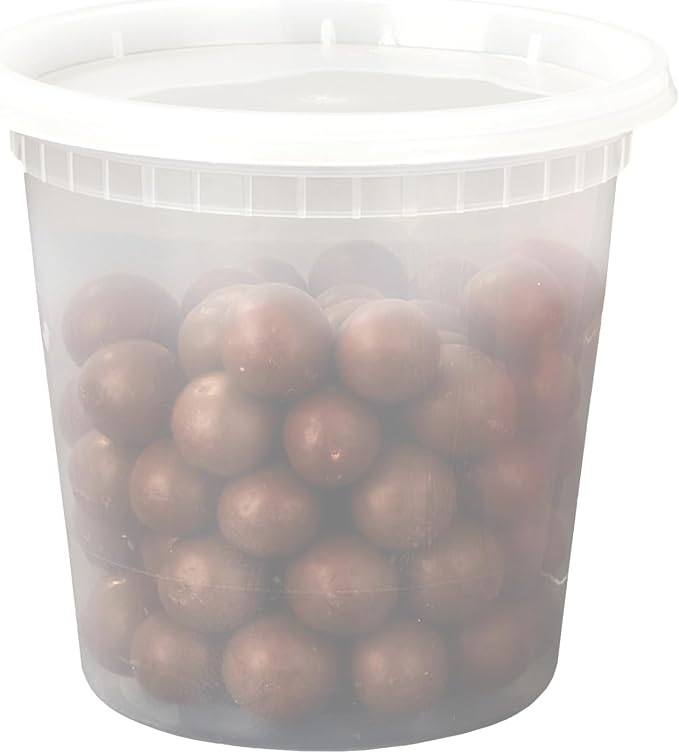 EDI [24 OZ, 25 Sets Plastic Deli Food Storage Containers with Airtight Lids | Microwave-, Freezer-, Dishwasher-Safe | BPA Free | Heavy-Duty | Meal Prep | Leakproof | Recyclable (Pack of 2)