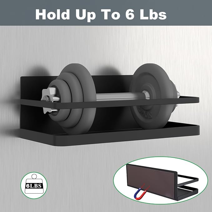 2 Pack Magnetic Spice Rack, Easy to Install on The Side of Refrigerator/Space Saving Kitchen Organization Shelf Organizer for Cabinet