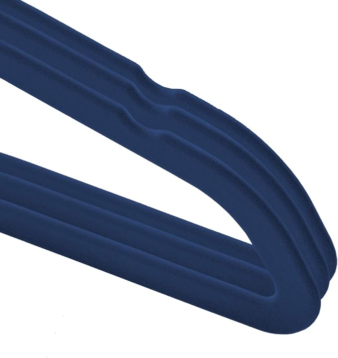 Casafield 50 Velvet Baby Hangers - 11" Size for Infant & Toddler Clothes - Royal Blue