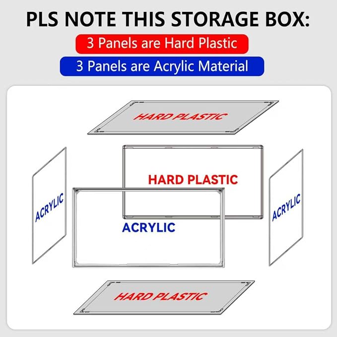 1 Pack Clear Shoe Boxes Size 12 Shoe Storage Organizer for Closet Stackable Shoes Rack Handbag Organizer Plastic Sneaker Storage Bin with Magnetic lids