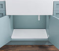 BASIN - Heavy Duty Under Sink Mat - The Original Silicone Under Sink Mats for Kitchen Waterproof - Cabinet Liner - Organizers and Storage - Under Sink Cover Kitchen Cabinet Liner White 22x22
