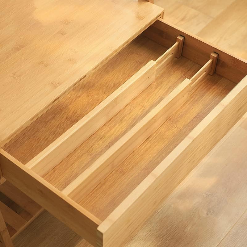 VIGAN 2/4PCS Adjustable Bamboo Drawer Dividers Bedroom Kitchen Drawer Storage Expandable Drawer Dividers For Cupboard Ca