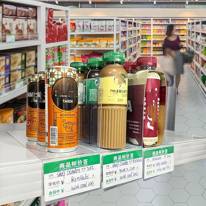 20 Pcs 30*12 CM medicine cabinet dividers，purse dividers for wire shelves，separator shelf dividers warehouse shelf isolation board pvc shelf label for supermarket clothing cabinet storehouse shelf