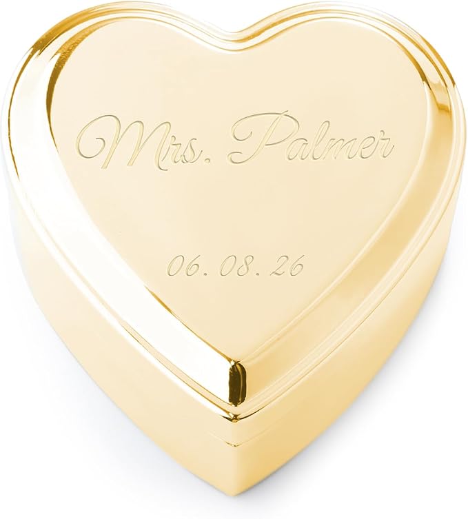 Cherished Moments Personalized Bride Jewelry Box, Heart Keepsake