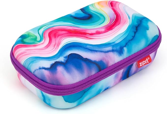 ZIPIT Aesthetic Pencil Box for Girls, Cute Pencil Case for School, Large Capacity Stationery Organizer Box
