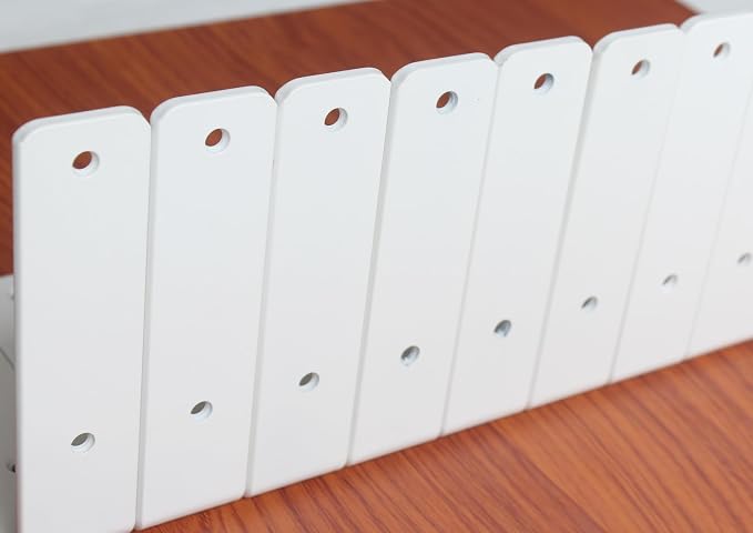 6 Pack - L 6" x H 6" x W1.5, 5mm Thick White L Shelf Bracket, Iron Shelf Brackets, Metal Shelf Brackets, Floating Shelf, Shelf Supports with Screws