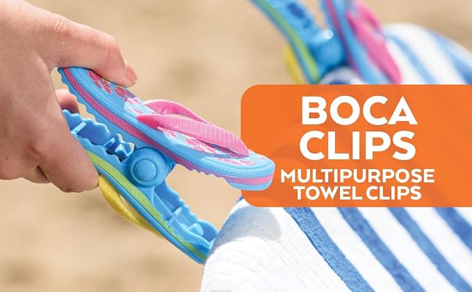 O2COOL Dolphin BocaClips Beach Towel Holders Pool Patio Clips 2pk | Yes