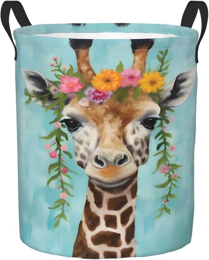 Graffe Laundry Basket,Laundry Hamper,Collapsible Storage Bin, Oxford Fabric Clothes Baskets,Nursery Hamper For Home,Office,Dorm,Gift Basket