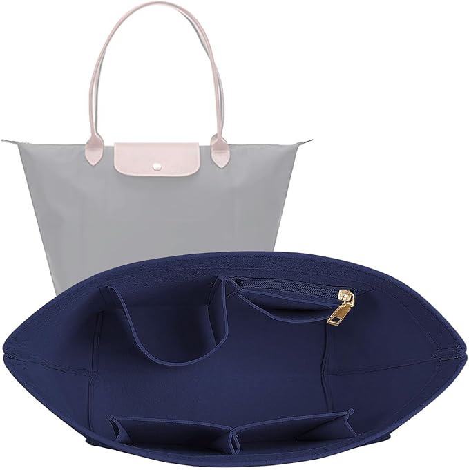 Lckaey bag Organizer Insert for le pliage organizer insert Handbags Organizer1012blue-M