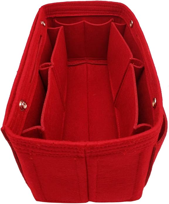 LEXSION Felt Purse Organizer Insert Multi Pocket Bag Organizer Shaper | zipper bag, tote shaper, multi pocket bag, handbag shaper, various sizes
