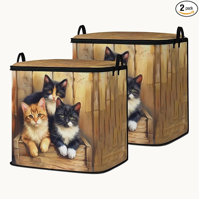 2pcs blanket storage bag for under bed,closet organizers 95L | clothing sweater sheet bedding comforter duvet quilt pillow toy storage bags with lids,dorm room essentials for containers