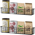 2PCS Magnetic Storage Baskets for Refrigerator, Strongly Magnet Spice Rack, Fridge Storage Shelf, Great for Kitchen and Pantry