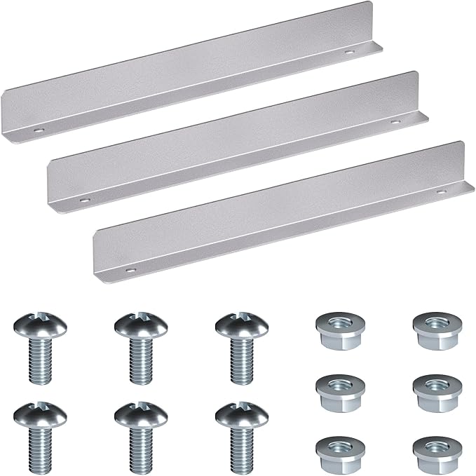 AA Products P-SH-Divider-16A Shelf Divider Shelf Accessories Designed for 16" Depth Van Shelving Storage, Set of 3 - Grey