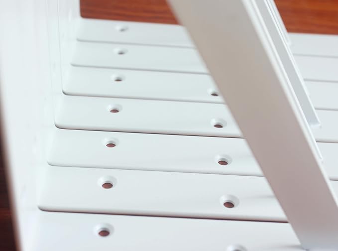 8 Pack L11 x H 8" White Heavy Duty Shelf Brackets with Screws Metal Shelf Brackets Shelf Support Angle Brackets for Shelves L Brackets Heavy Duty Floating Shelf