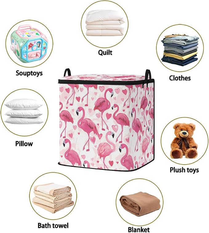 2pcs blanket storage bag for under bed,closet organizers 95L | clothing sweater sheet bedding comforter duvet quilt pillow toy storage bags with lids,dorm room essentials for containers