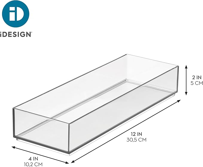 iDesign Drawer Organization, Large, Set of 2 | Kitchen and Bathroom, Silverware, Spatulas, Gadgets