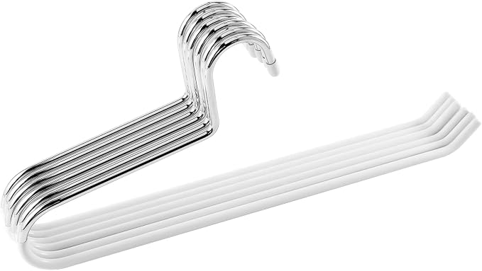 VASLIM 12 Pack Blanket Hangers Heavy Duty Black Vinyl Coated Nonslip - Great for Quilts, Comforters, Table Cloths, Towels, Sleeping Bags,Drapery and bedspreads(White)