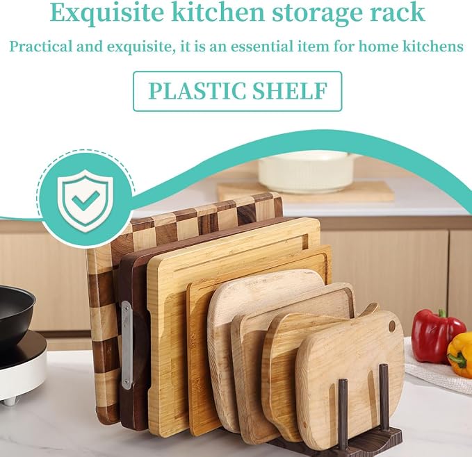 Berglander Dish Rack 14", Adjustable Vertical Plate & Lid Organizer for Kitchen Cabinet or Countertop, Drying Stand for Dishes, Cutting Boards, Pot Lids, Food Container Lids, Cups, Bakeware & Books