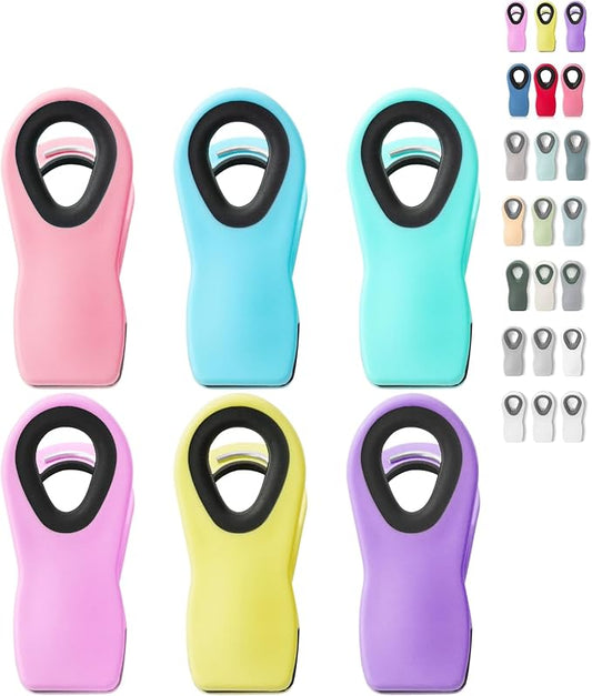 Mr. Pen- Magnetic Chip Clips, 6 Pack | Airtight Seal Reusable Bag Closers for Food Storage, Snacks, Bread & Kitchen Organization