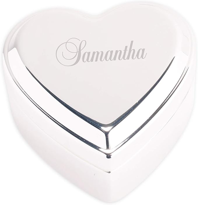 Cherished Moments Personalized Heart Jewelry Box with Name