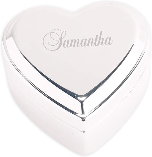 Cherished Moments Personalized Heart Jewelry Box with Name