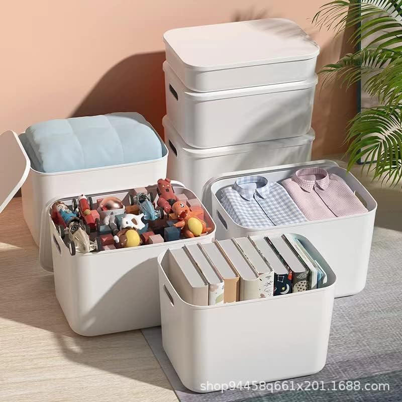 Set Of 4 Plastic Storage Bins,13.4x10.2x8 Inch Versatile Kitchen Pantry Organization and Storage,for Plastic Storage Con