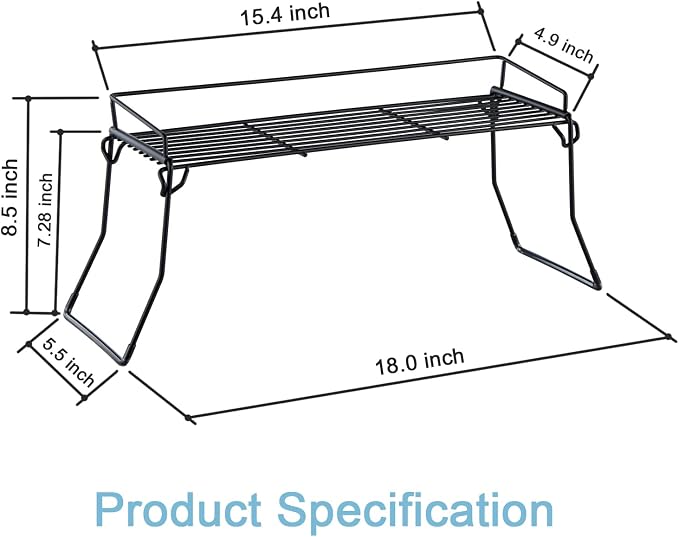 JUNCHU CHERRY Metal The Sink Vanity Organizer 2 Pack, Bathroom or Kitchen Sink Organizer, Feminine Products Organizer (2 Black)