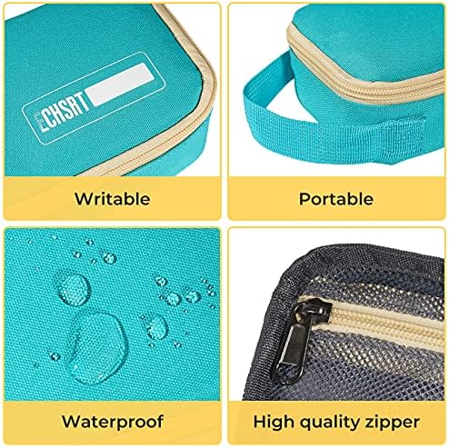 ECHSRT Large Pencil Case, Aesthetic Pen Pouch with Big Capacity, Minimalist Portable Stationery Bag with Handle for Office Organizer Aesthetic Pencil Cases