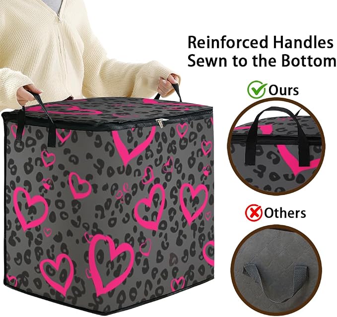 2pcs blanket storage bag for under bed,closet organizers 95L | clothing sweater sheet bedding comforter duvet quilt pillow toy storage bags with lids,dorm room essentials for containers