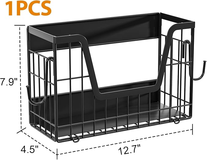 Magnetic Basket for Refrigerator Door,Magnetic Fridge Shelf Storage - 1pc | Versatile Produce & Vegetable Storage Container,Pantry Organizer & Holder,Large Capacity Basket for Kitchen,Cabinet,Pantry
