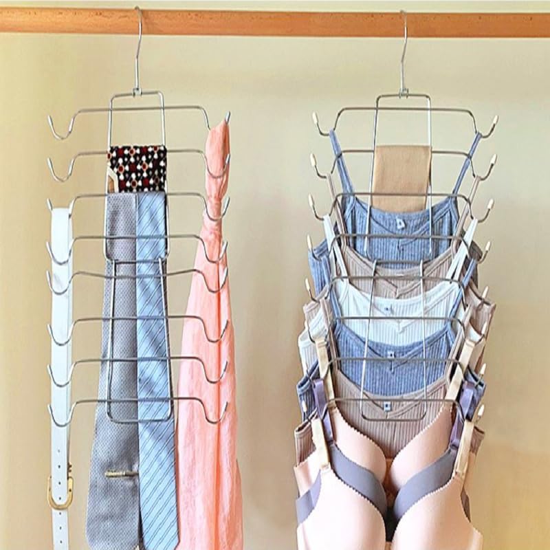 2 Pack Foldable Tank Top Hangers, Closet Organizer for Bras, Cami, Dresses