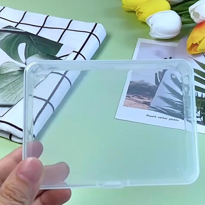 Rectangular Clear Plastic Organizer Storage Box Containers (4.45 x 3.31 x 1.14 inch), Small Plastic Containers Pack of 12