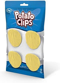 Genuine Fred, POTATO CLIPS, Set of 4, Wavy Chip Bag Closures, Chip Clips, Bag Clips, Patented Design